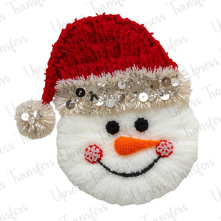 Faux Yarn Snowman Head