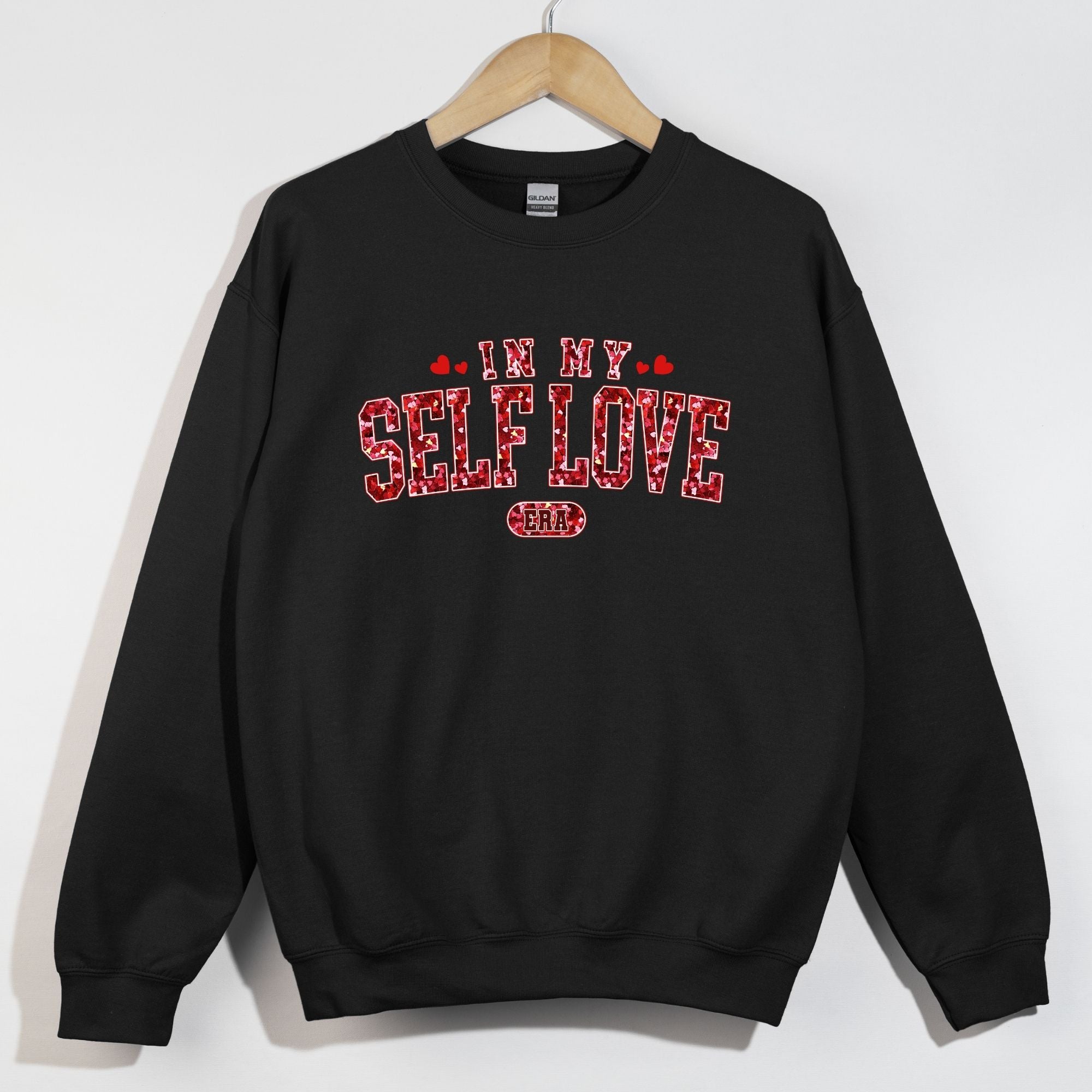 Faux heart Glitter Self Love