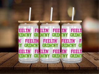 Feelin Grinchy Sequins 16 Oz Wrap