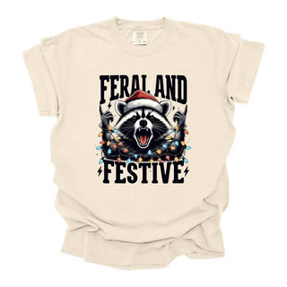 Feral And Festive Light Wrapped Raccoon