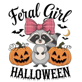 Feral Girl Racoon Halloween