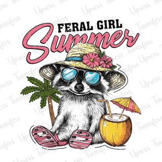 Feral Girl Summer Raccoon