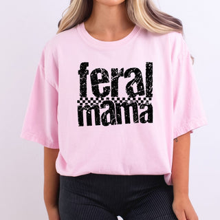 Feral Mama Distressed Checkered