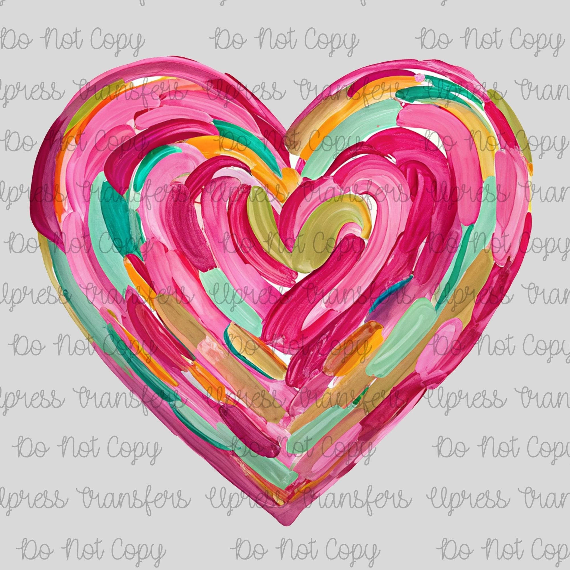 Finger Painted Heart