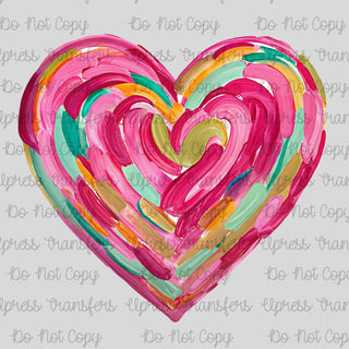 Finger Painted Heart