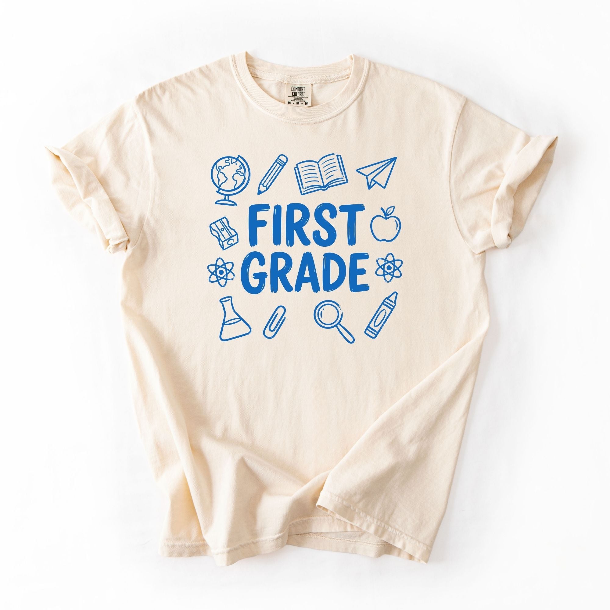 First Grade Blue Doodle