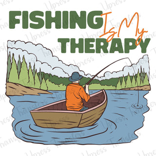 Fishing Is My Therapy Boat