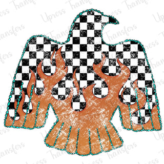 Flaming Bird Checkered
