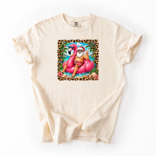 Flamingo And Santa