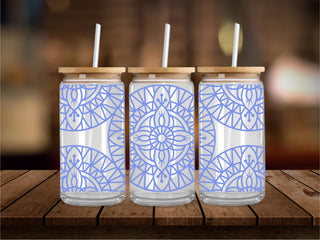Blue Aztec 16 oz UV Wrap