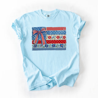 Floral America Flag
