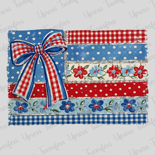 Floral America Flag