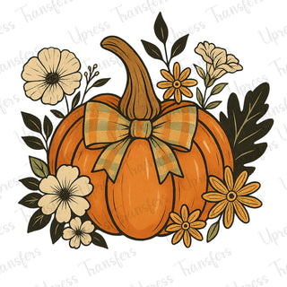 Floral Boho Pumpkin Dark