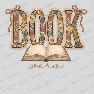 Floral Book Worm Bows
