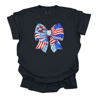 Floral Bow American Flag