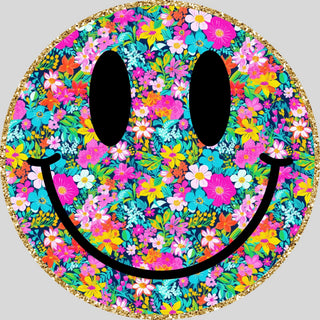 Floral Colorful Smiley Face