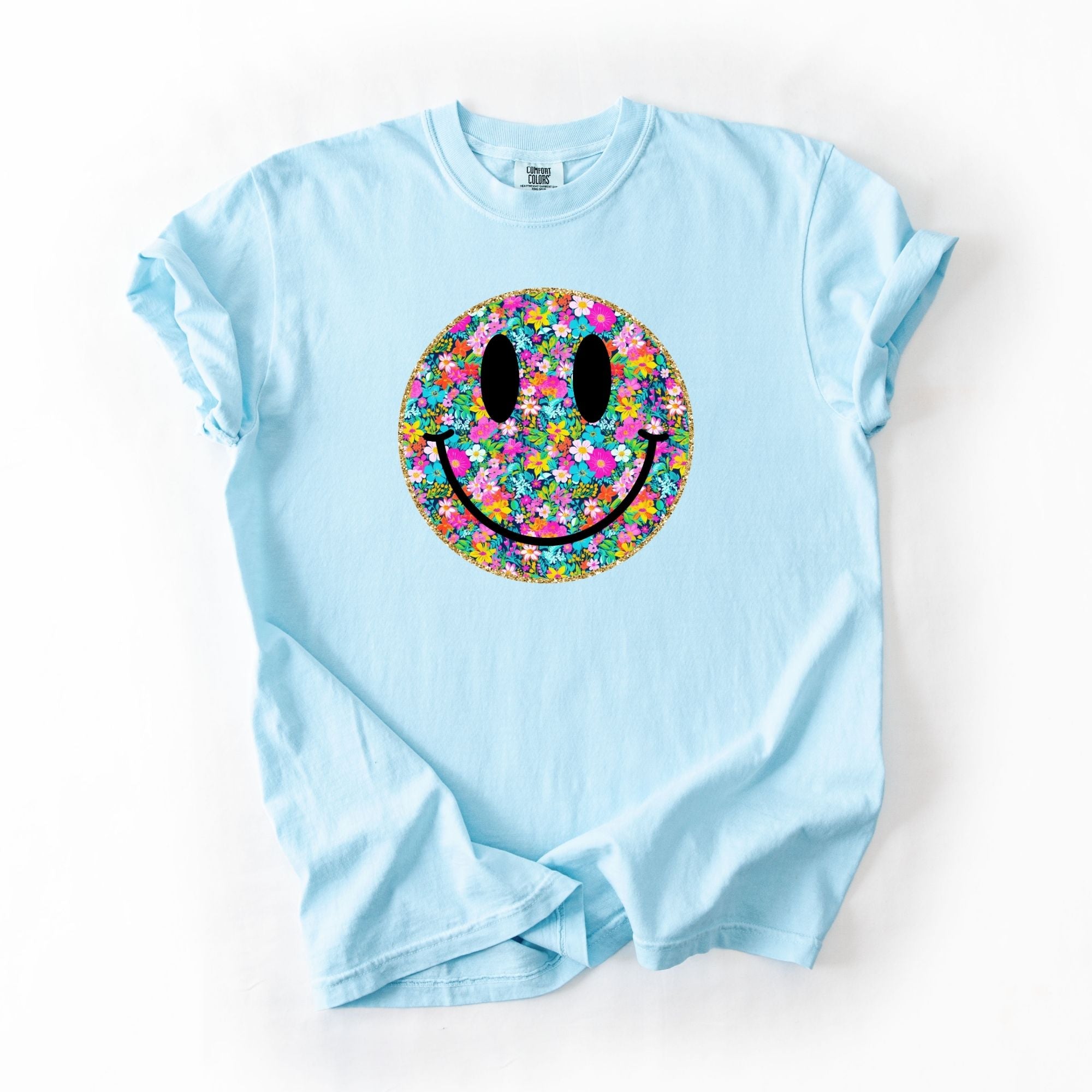 Floral Colorful Smiley Face