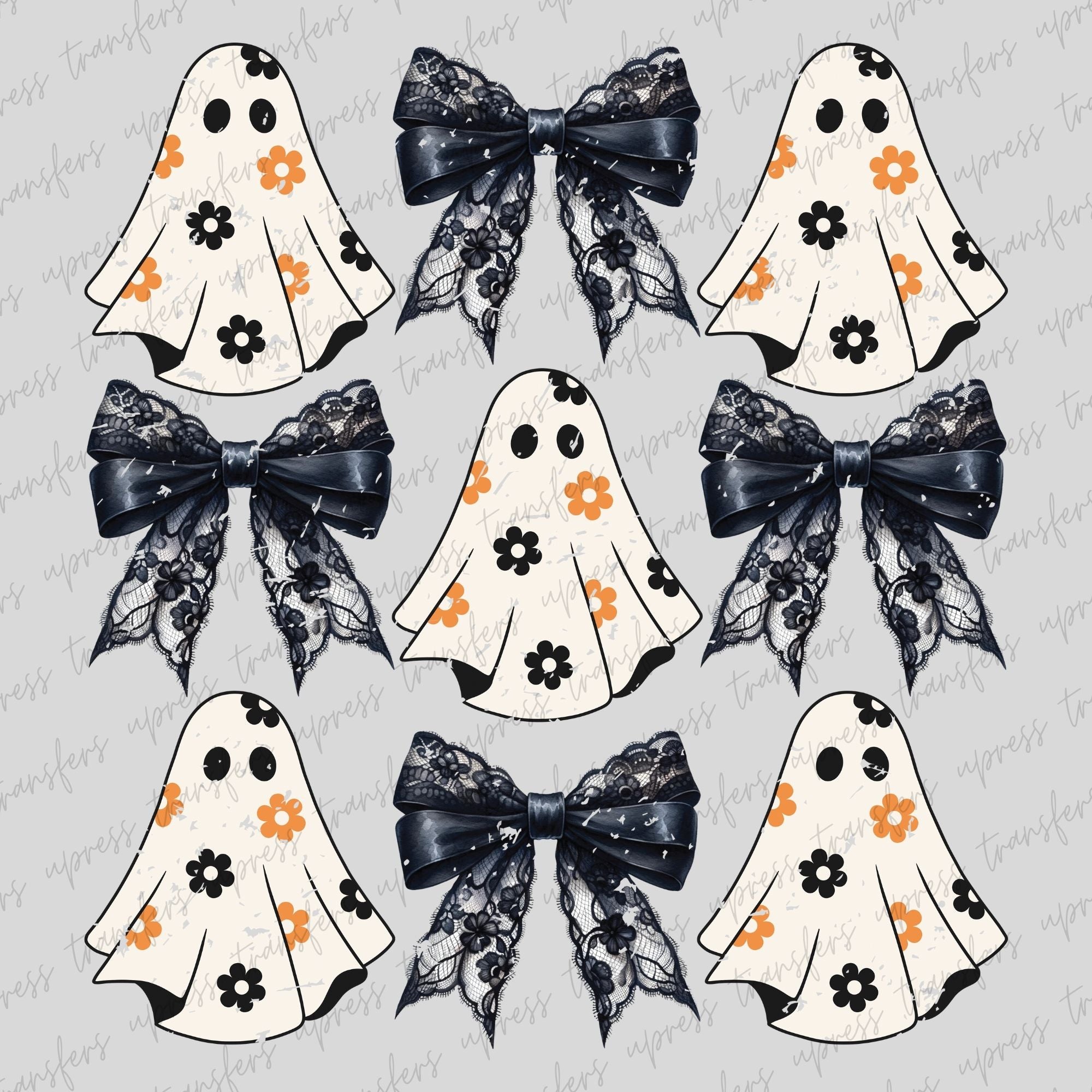 Floral Ghost and Lace Bows