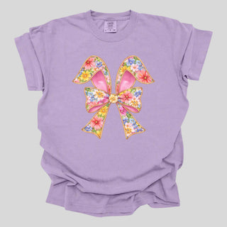 Floral Glitter Outline Bunny Ears