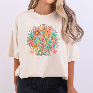 Floral Pastel Seashell