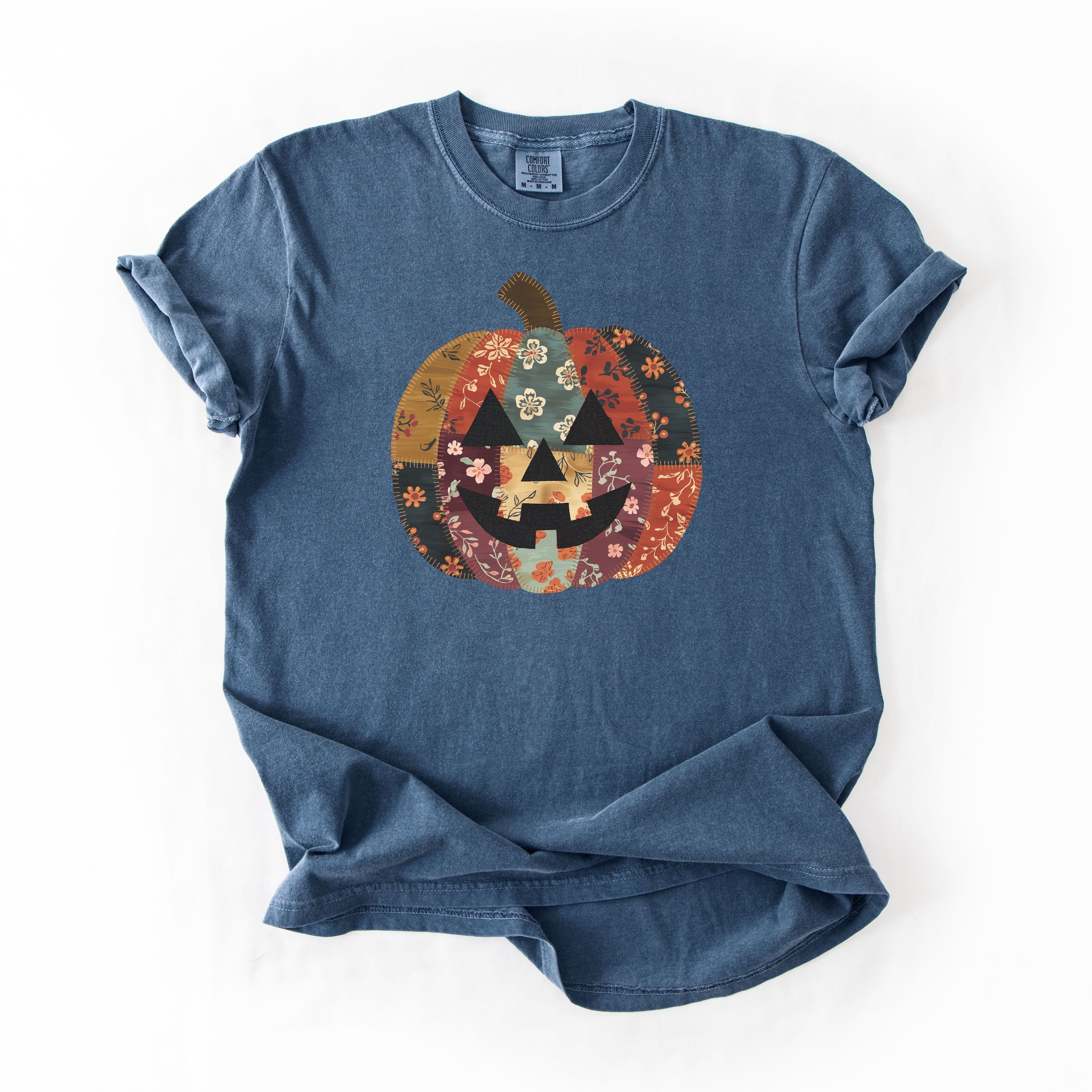 Floral Stitch Pumpkin