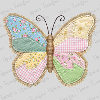 Floral Stitched Butterfly