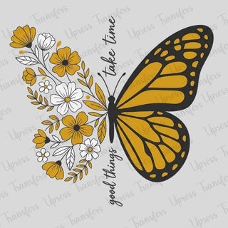 Flower And Butterflies
