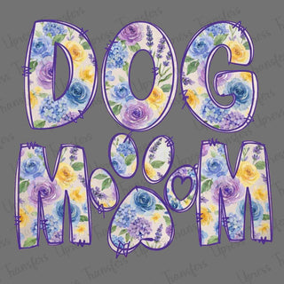 Flower Sketch Dog Mom