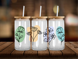 Flower Strokes 16 Oz Wrap