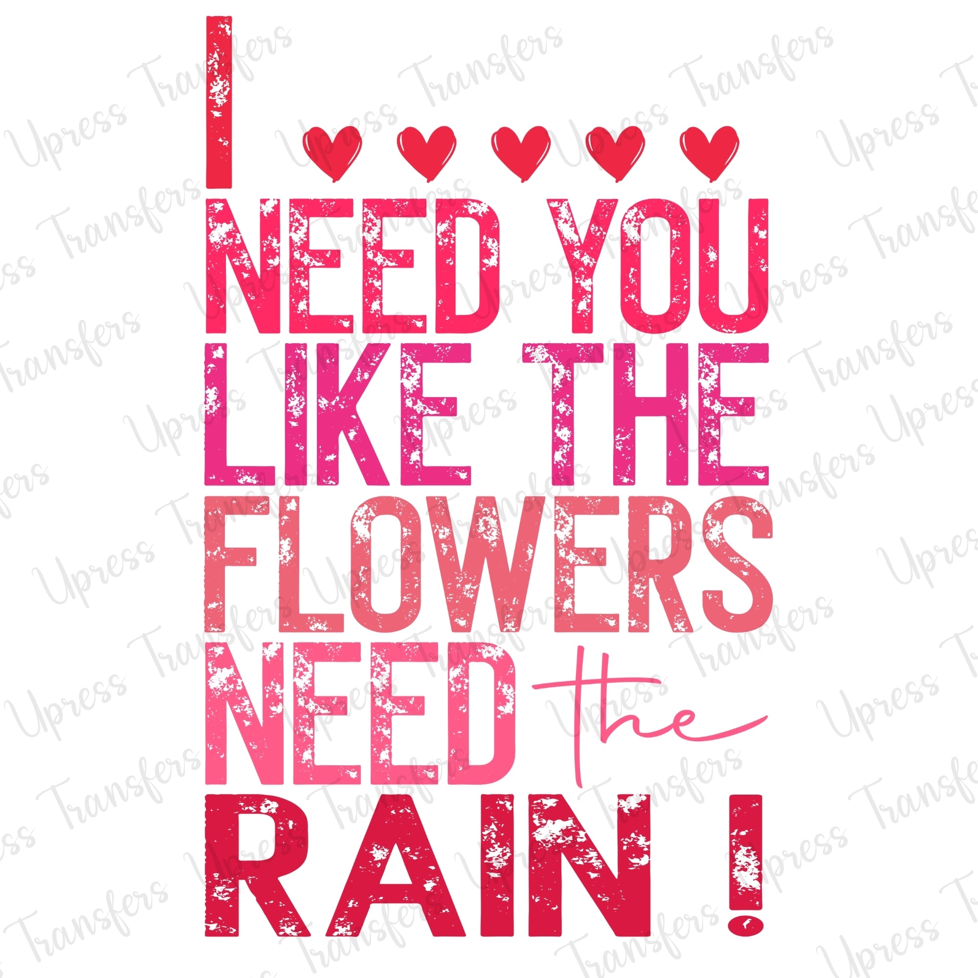 Flowers Need Rain