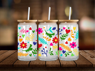 Flowers and Stems 16 Oz Wrap