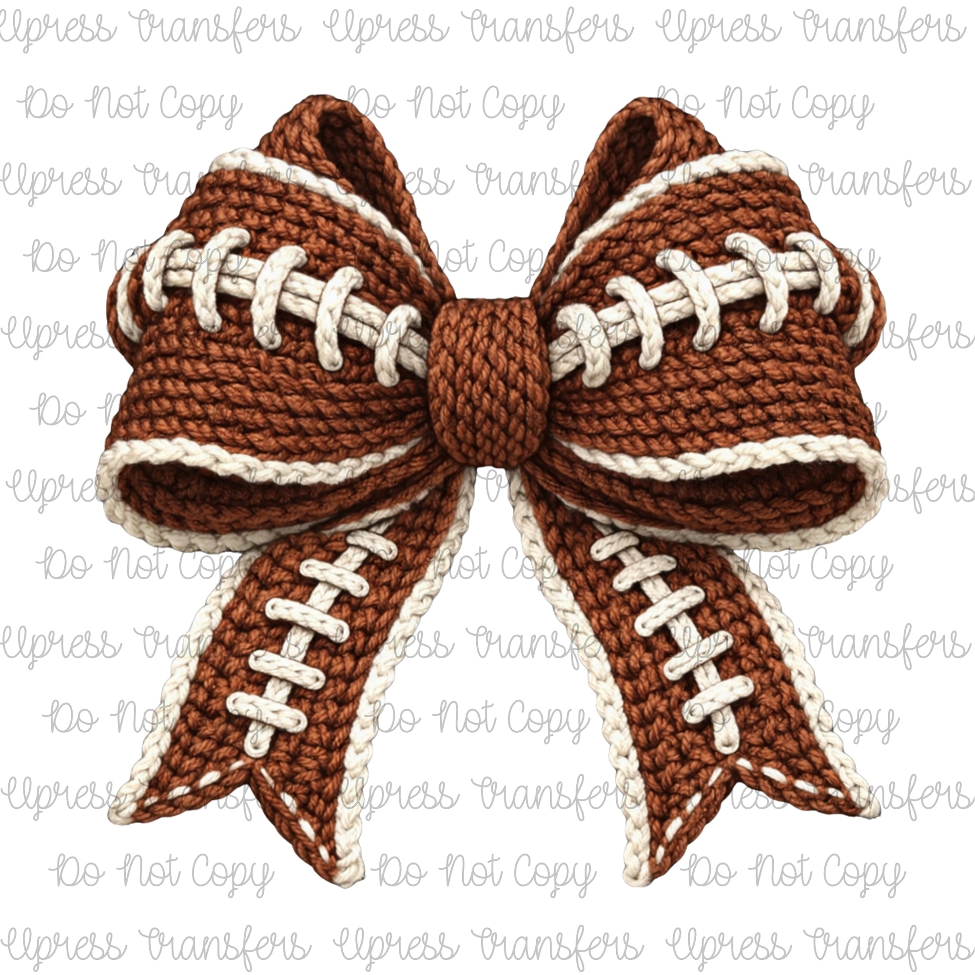 Stitched Football Bow