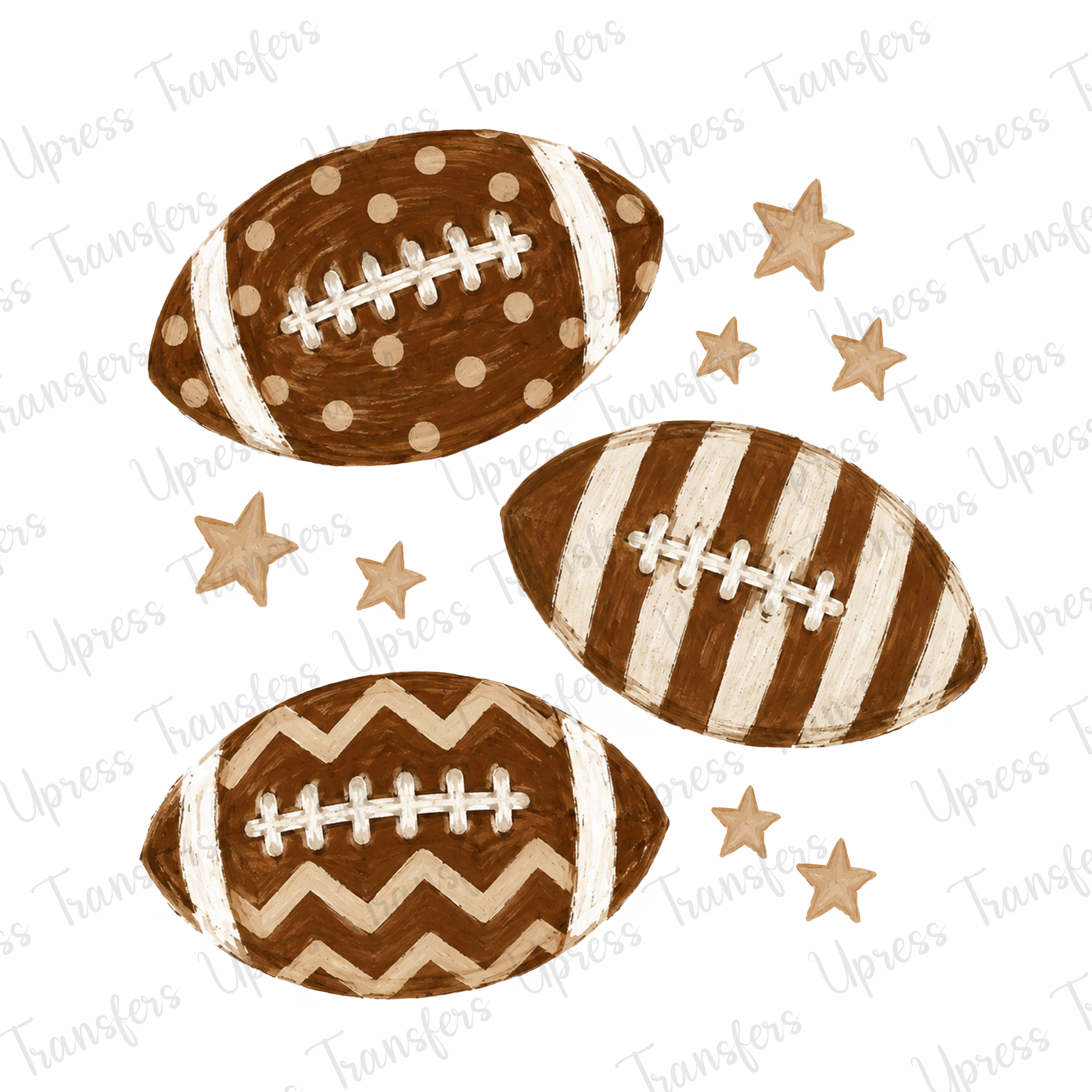 Football Brown Stars