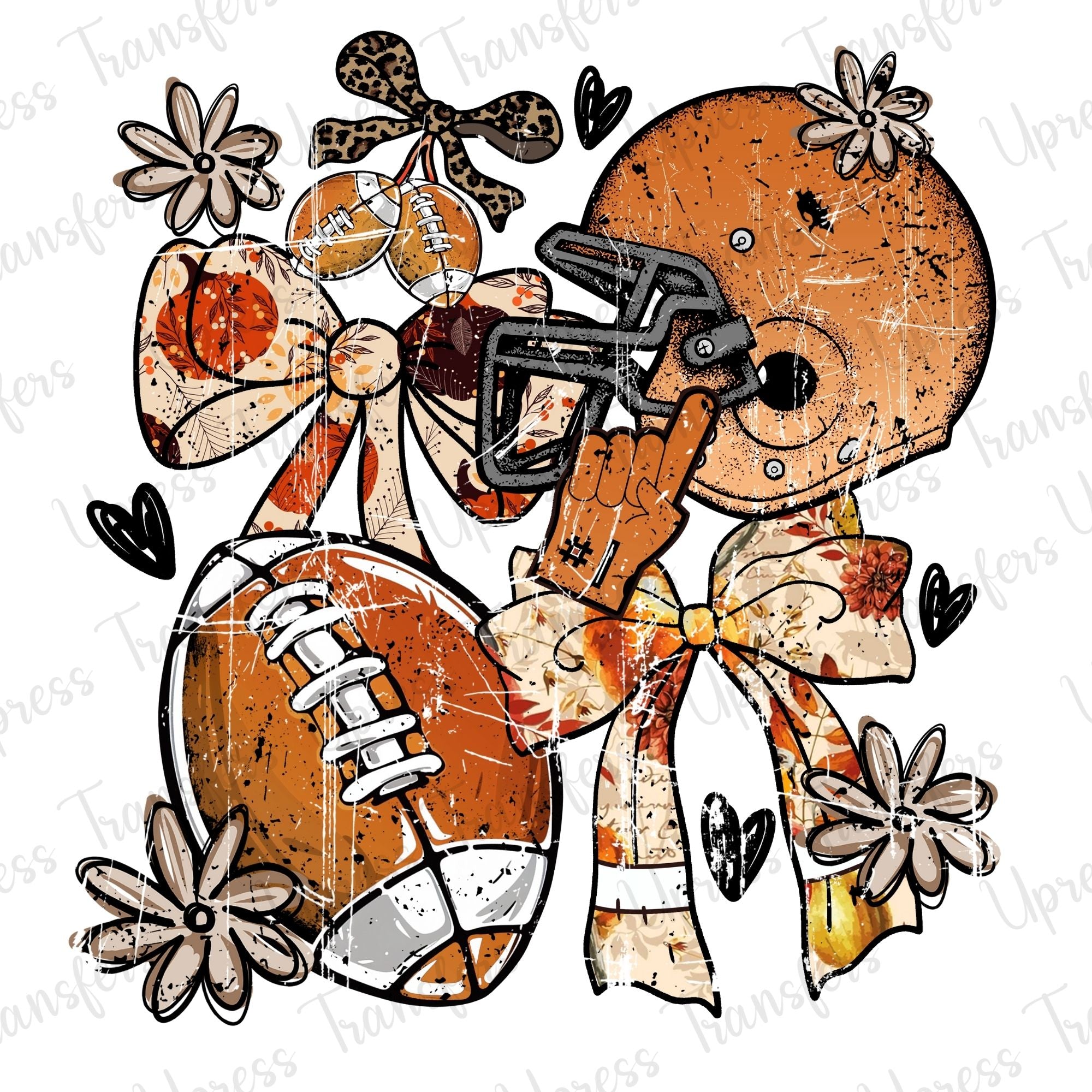 Football Fall Coquette Collage
