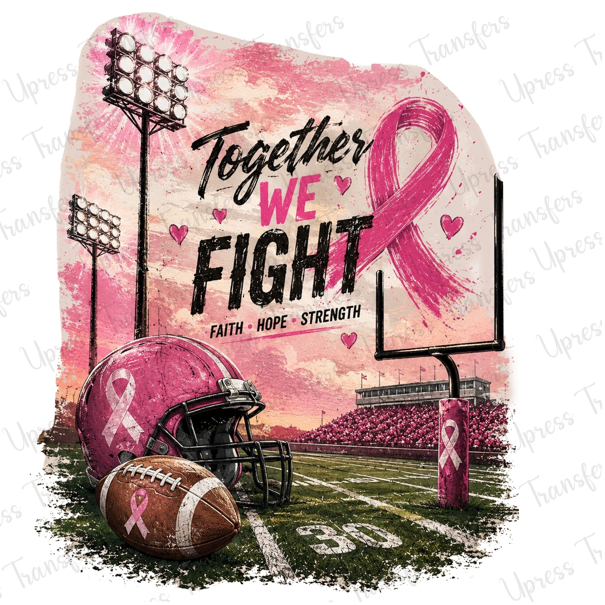 Football Field Together We Fight