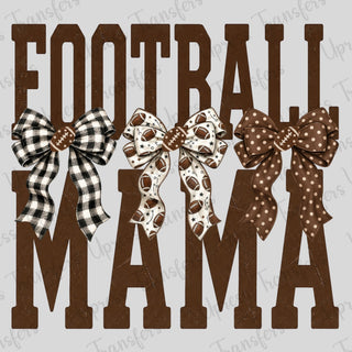 Football Mama Bow Trio