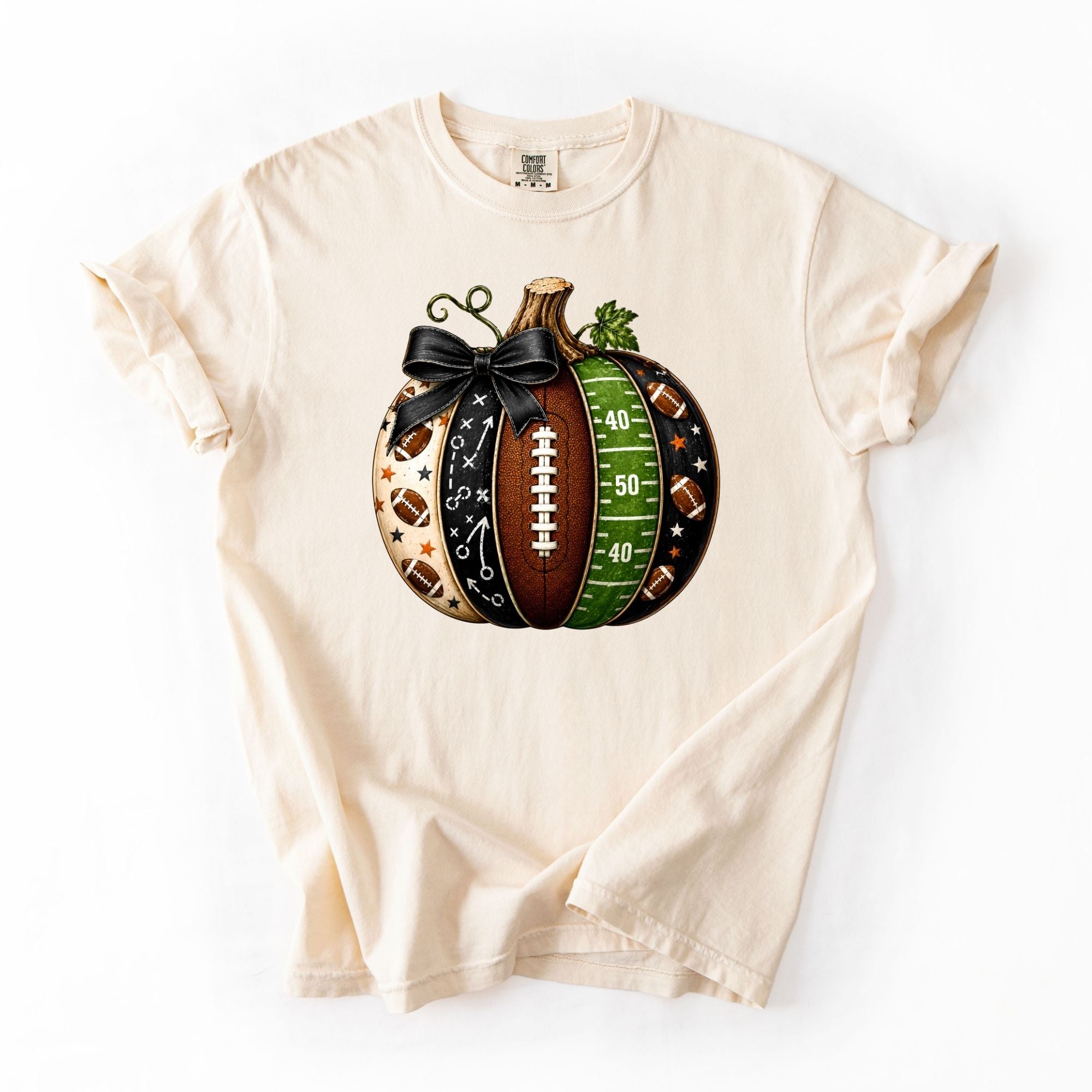 Football Patterns Pumpkin