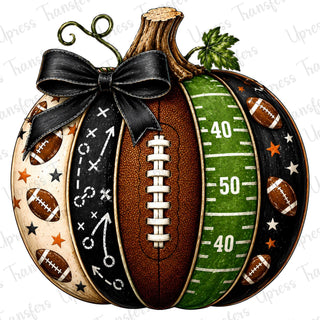 Football Patterns Pumpkin