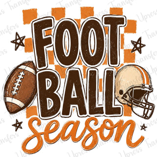 Football Season Distressed Doodle