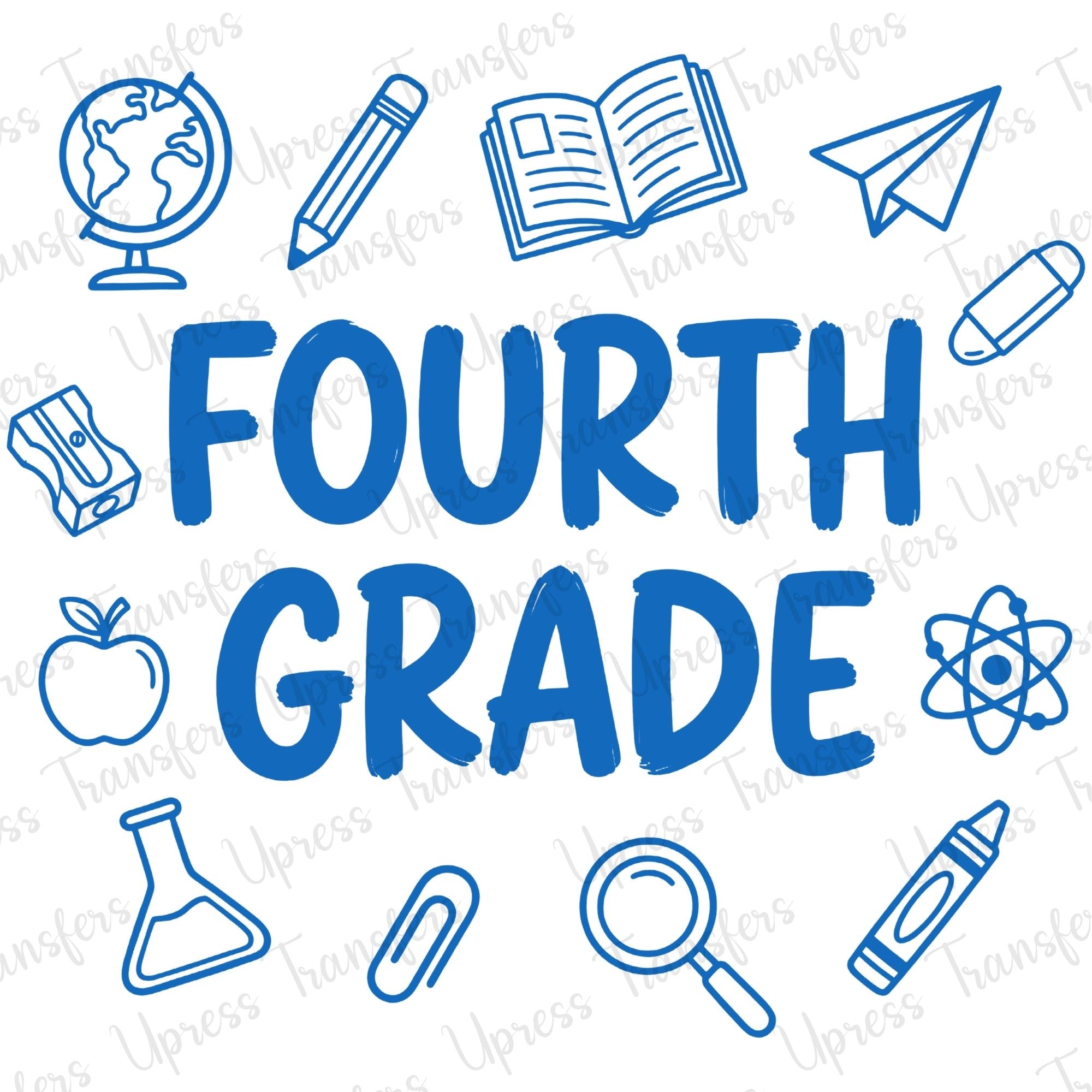 Fourth Grade Blue Doodle