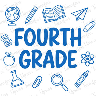 Fourth Grade Blue Doodle