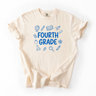 Fourth Grade Blue Doodle