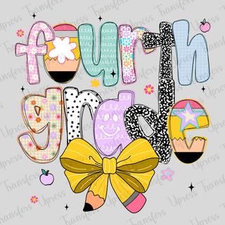 Fourth Grade Doodle Pencil Bow