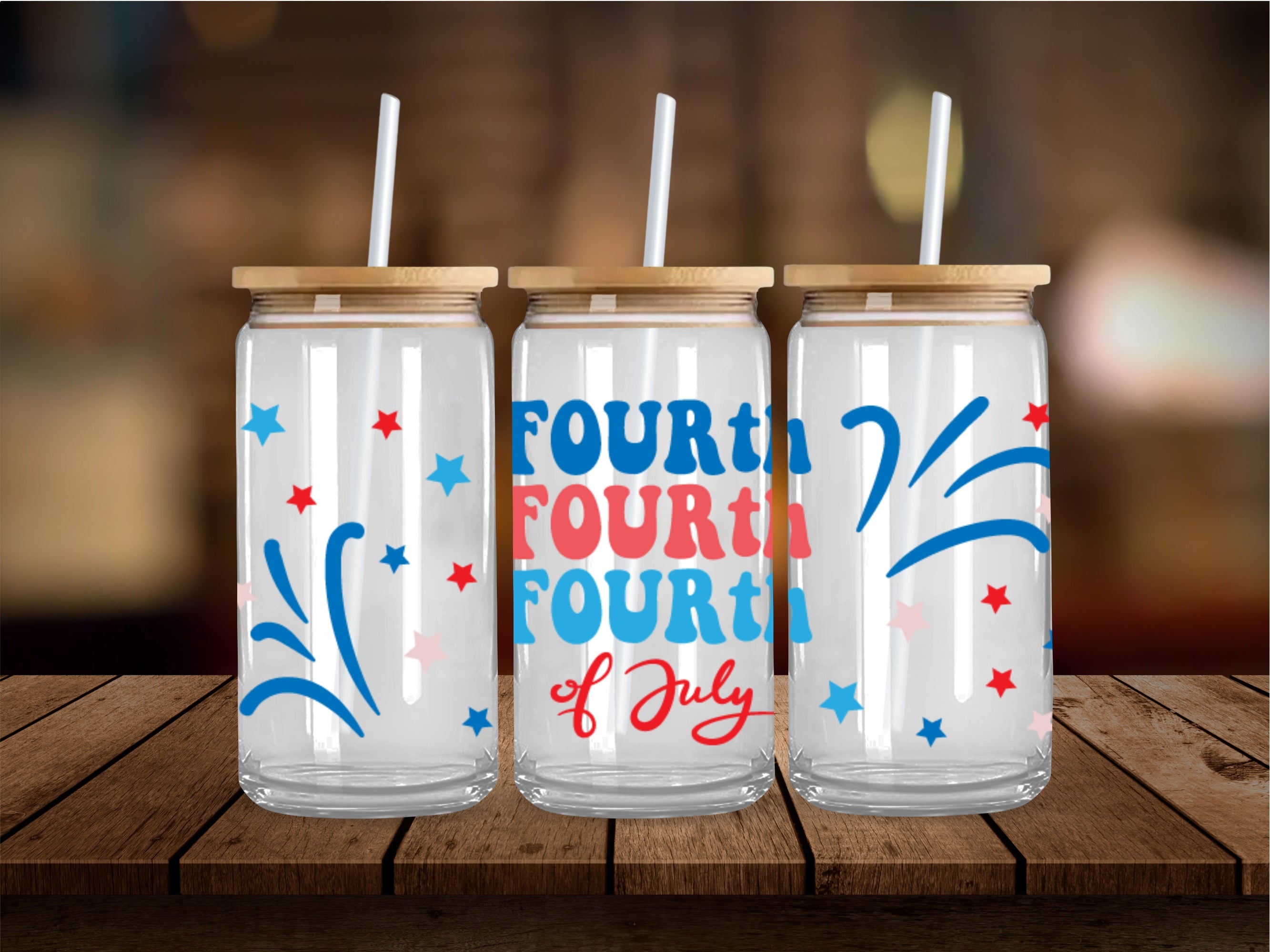 Fourth Of July 16 Oz Wrap