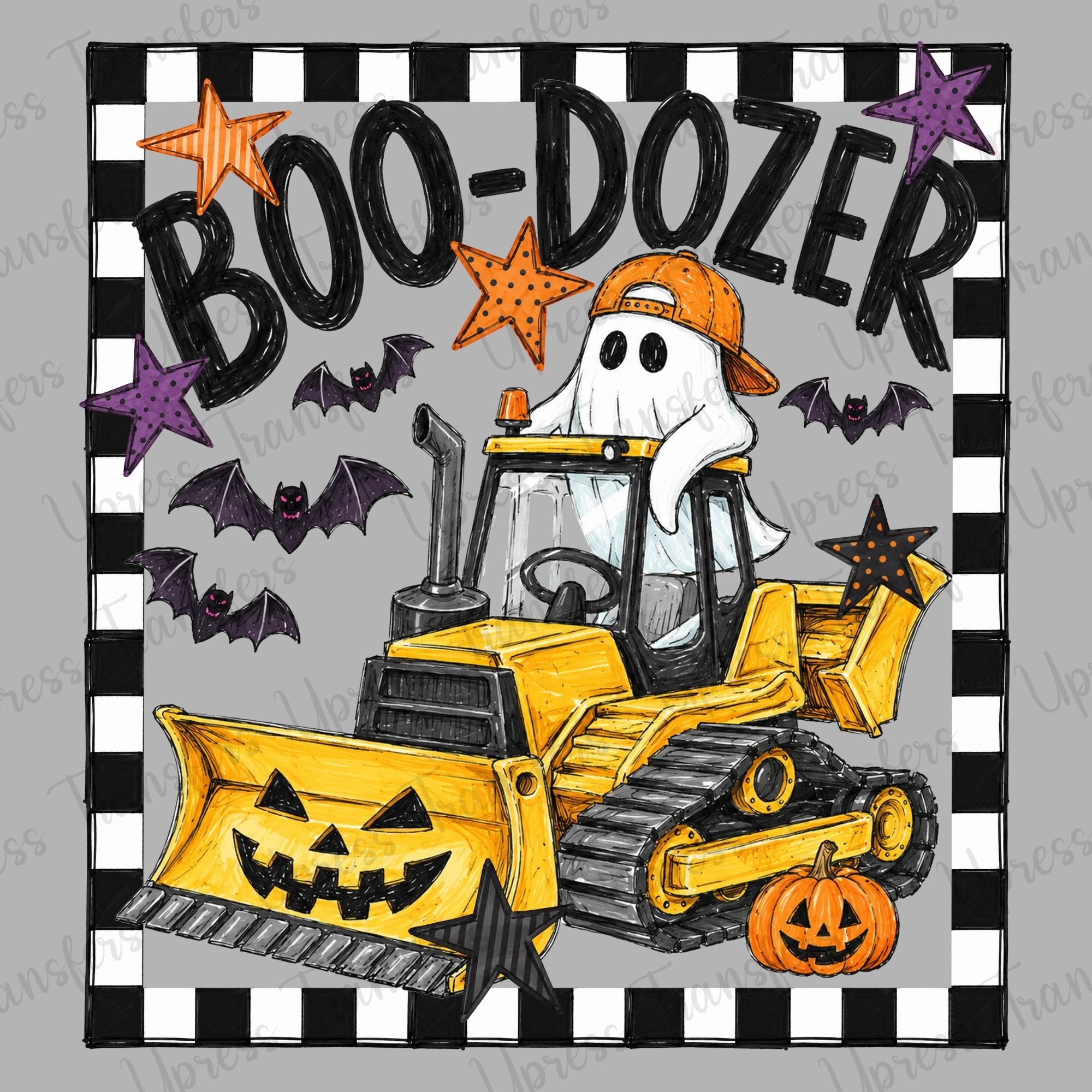 Framed Boo Dozer