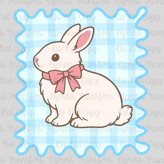 Framed Bunny Blue