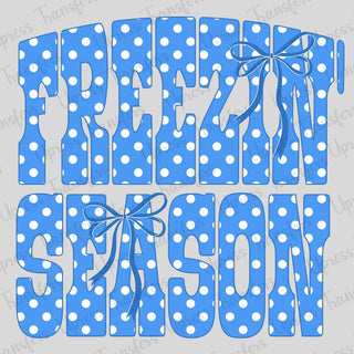 Freezing Season Blue Polka Dotted