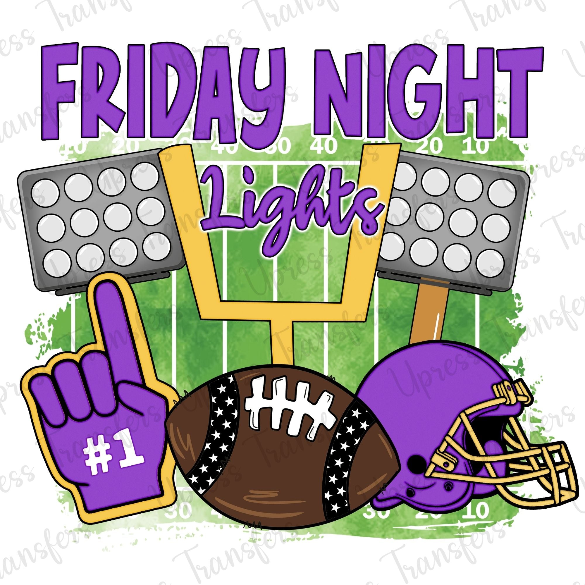 Friday Night Lights Purple Football