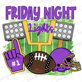 Friday Night Lights Purple Football