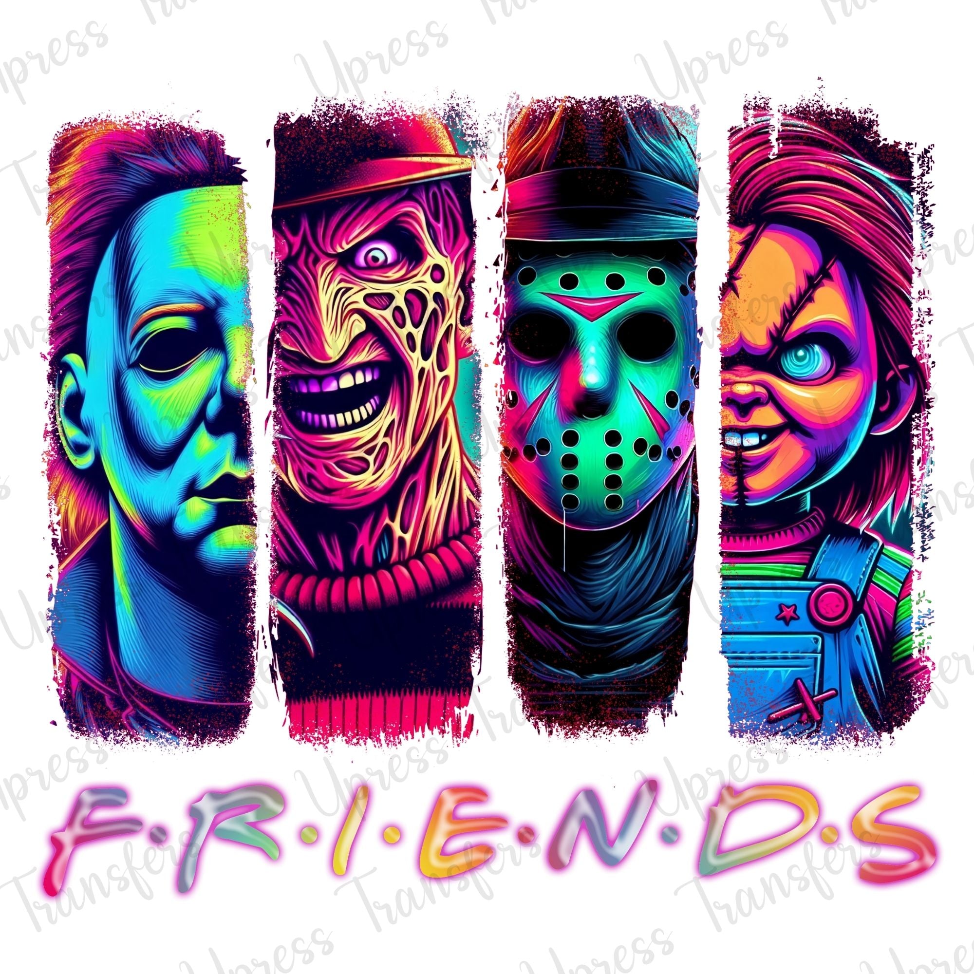 Friends Halloween Brushstrokes